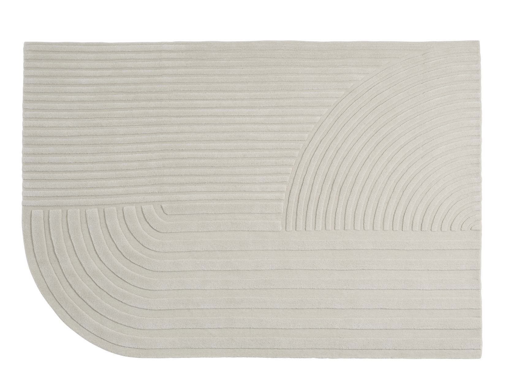 Tapis Relevo Rug Muuto 170 x 240 cm Off White